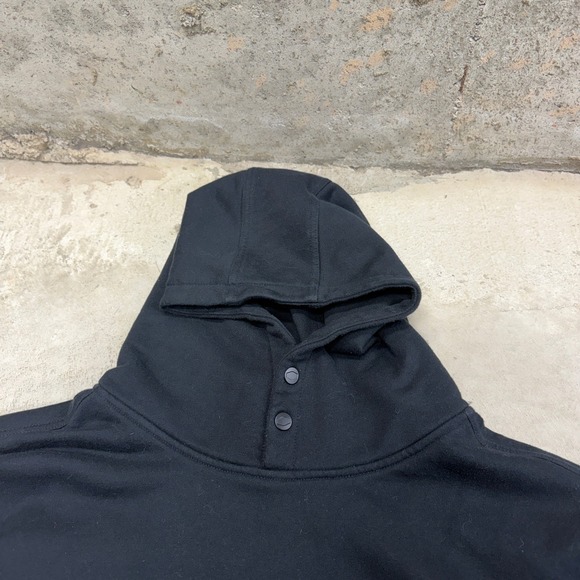 BRUNT The Shevlin Hoodie Black 3X Large Snap Neck Cotton Polyester Blend - Picture 2 of 9